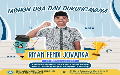 Mohon Do'a dan Dukungannya Lombah LKS tingkat Kabupaten